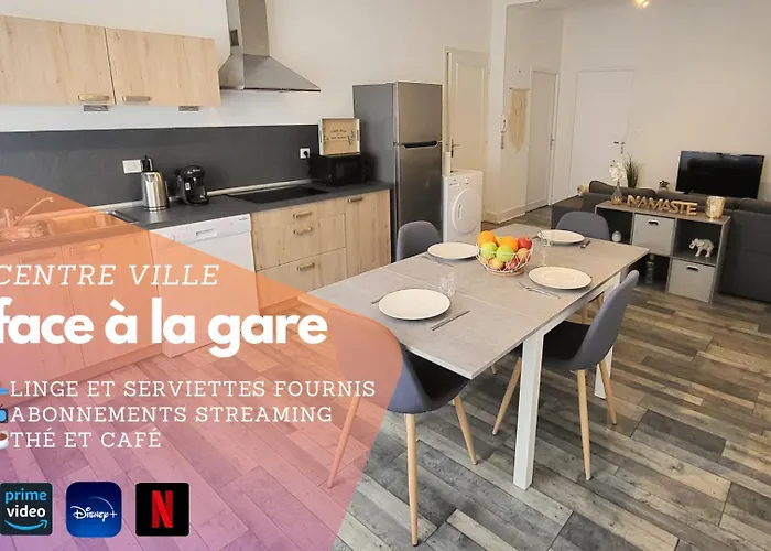 Logement Spacieux - Face A La Gare Et Centre-Ville